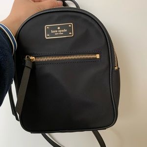 Kate Spade mini backpack- Black - Practically New